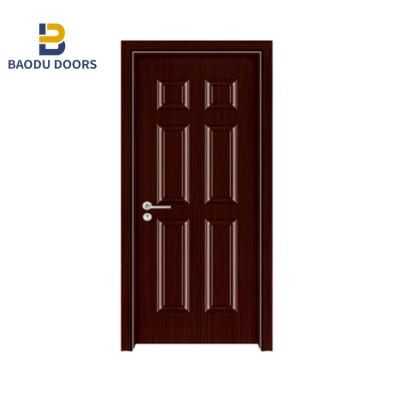 China Modern High Quality Modern PVC Interior Wooden Door Wooden Door MDF Internal Door for sale