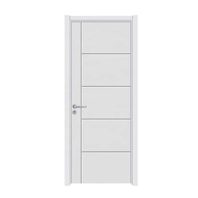 China Modern Single Style Modern Soundproof Door PVC Interior Door For Hotel Room Wooden House MDF PVC Door for sale