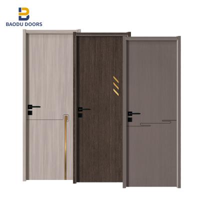 China Baodu traditional moisture proof and mold proof melamine wood door made in china for sale