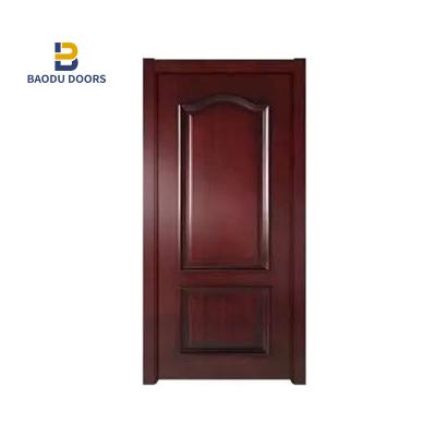 China Hinges Solid Wood Invisible Solid Teak Sound Insulation Porcelain Decoration Door Wooden Door For Sale for sale