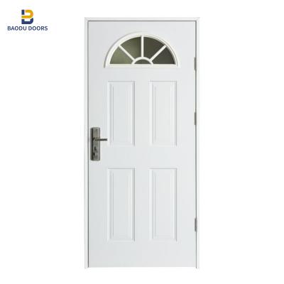 China China Supplier High Quality Modern Exterior Door Waterproof American Steel Door Glazed Door for sale