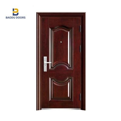 China Modern Steel Door Main Door Designs Doorman's Lodge Ghana Security Steel Door for sale