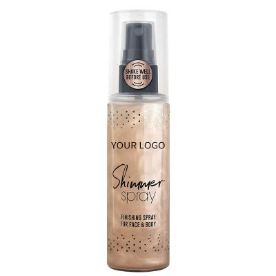 China Waterproof FOR PERFECT BODY AND FACE FINAL LIGHTING BLENDING SPRAY ALL DAY GORGEOUS FINE MIST SKIN ROSE GOLD SHIMMER LONG LASTING for sale