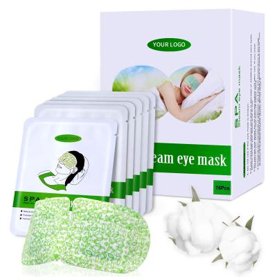 China Anti-Puffiness 16 PACKS FOR DARK CIRCLES PUFFER DRY EYES STRESS HEADACHE SOOTHING EYE TIRES RELIEF AUTOMOTIVE HEAT CHAMOMILE STEAM EYE MASKS for sale