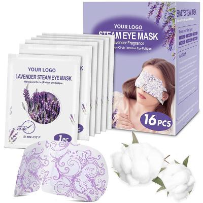 China Anti-Wrinkle 16 PACKS BUFFER CALMING DRY EYES DISPOSABLE HEADACHE RELIEF RELAXATION LAVENDER AUTOMOTIVE EYE FATIGUE STEAM HOT EYE MASKS for sale