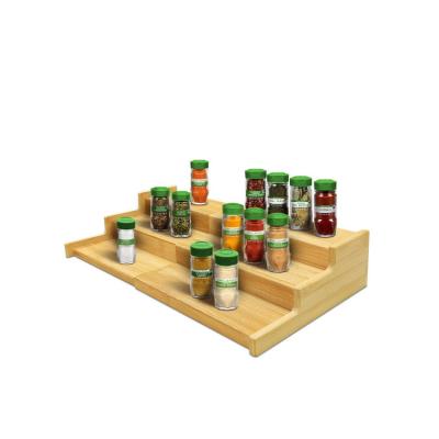 China Sustainable Best Selling Durable Brown Rectangle Soft Retractable Spice Racks Outdoor Set for sale