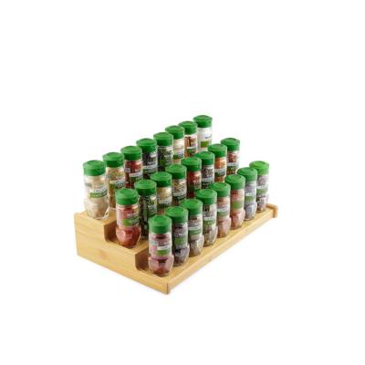 China Factory Direct Supply Multifunctional Durable Bamboo Spice Rack 3-Tier Organizer for sale