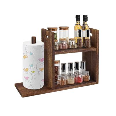 China Hot Selling Kitchen 2-Tier Countertop Polished Multifunctional Organizer Spices Organizer Rack Viable for sale