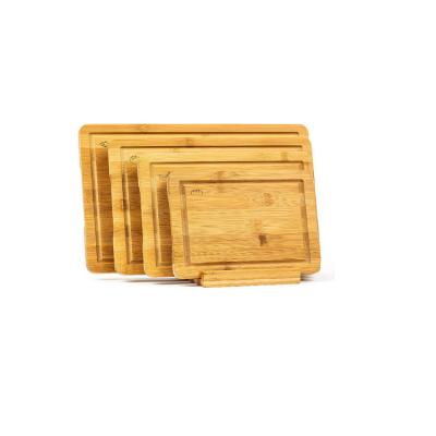 China Nature Sustainable Wholesale Multifunctional Practical Bamboo Kitchen Rectangular Cutting Board for sale