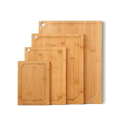 China Viable factory direct supply handmade multifunctional rectangular bamboo cutting board for sale