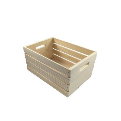 China Factory Supply Direct Africa Rustic Farmhouse Style Wooden Crate Boxes Decorative Wooden Crates for sale