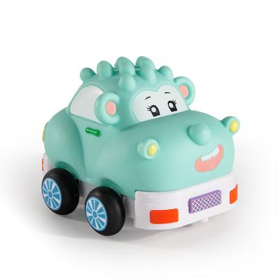 China Other Soft Anti-impact Vinyl Cartoon Kids Educational Toy Children Remote Control Car for sale