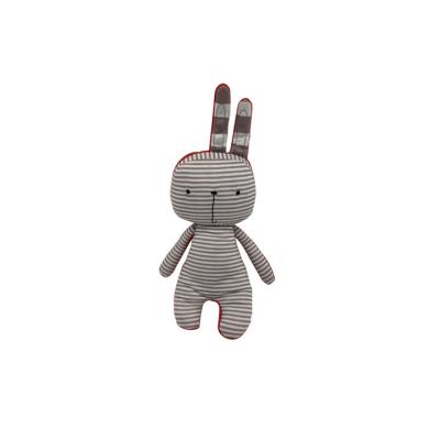 China Cheap Stuffed Plush Toys Hello Soft Gray Striped Rabbit Toys-Stripped-Rabbit-30cm for sale