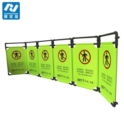 China Escalator 3 Or 4 Panels PVC Security Control Barricade For Workplace for sale