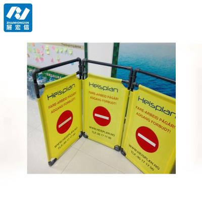 China Escalator warning sign barricade barrier in construction site elevators maintenance or construction barricade for sale