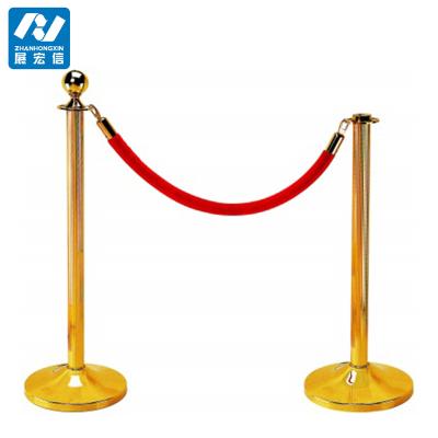 China Eco Friendly Security Barricade Velvet Rope / Twist Holders For Bank Use for sale