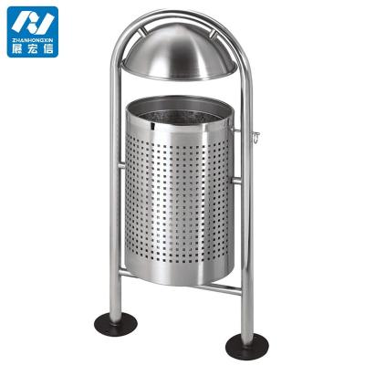 China Viable most popular outdoor trash cans, round shape trash can, park waste barrel for sale