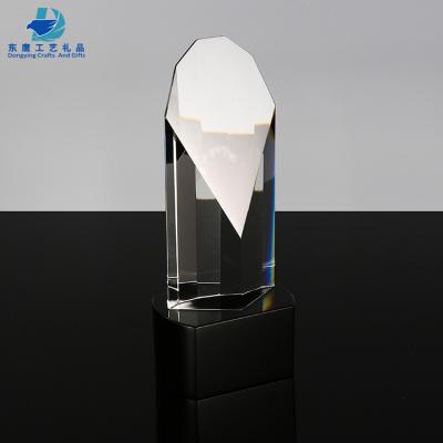 China China Hot Sales K9 Crystal Trophies And Medals With Black Base for sale