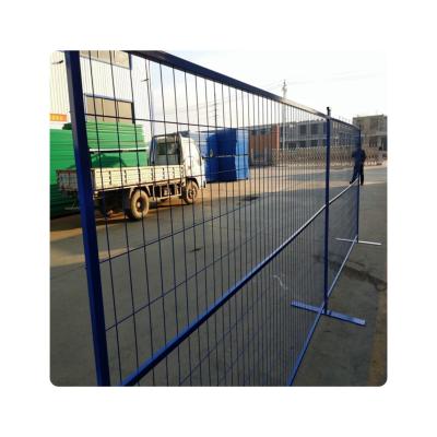 China Powder Coated Portable Galvanized Canada Temporary Fence Panels 50mmx100mm Hole Size for sale