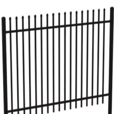 China Hot sale Guardrail garden Fence Garden Fence Zinc Steel Metal Wrought Iron Decorative Garden Fence Rustproof Metal Wir for sale