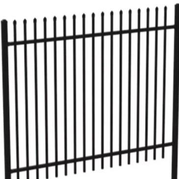 China Zinc Steel Tubular Fence Galvanized Steel Fencing Trellis Gates Garden Fence For Outdoor for sale