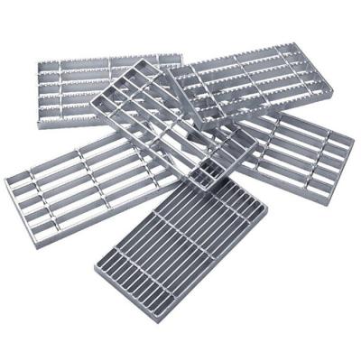 China Hot Dip Galvanized Walkway Platform Steel Grating Standard Size Flat Bar with Serrated for sale