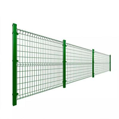 China Green Coated 3D Triangle Bending Curved Welded Wire Mesh Triangle Fence for Outdoor for sale