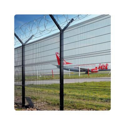 China Metal Frame High Security Fence Panels for Clear View Welded Mesh at Airport Boundary for sale