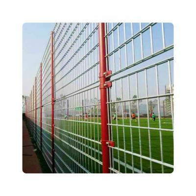 China 545 Powder Coated Metal Twin Bar Double Welded Wire Mesh Rod Mat Grid Zaun Fence for sale