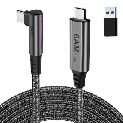 China Oculus Search Serises 16FT Long Data Transfer Fast Charging 5GBps Type C To C Cable And Supply Adapter C To A USB 3.0 VR Game Link Cable Charging Cord for sale