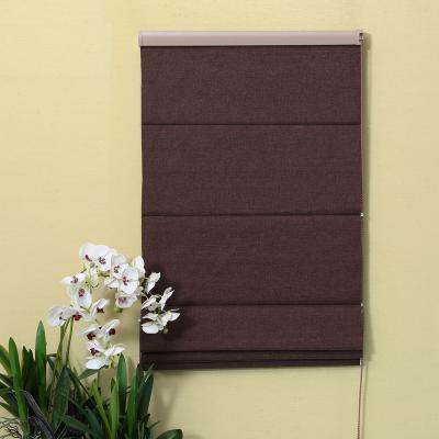 China Minimalist Motorized Roman Blinds Luxury Custom Roman Shades Office Home Use Roman Blinds for sale