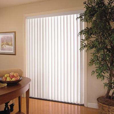 China Art Decor Factory Direct Blackout Motorized Motorized PVC Sliding Door Windows Vertical Blind Shade for sale