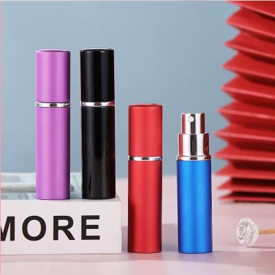 China Cosmetic Perfume 5ml Pocket Refillable Aluminum Atomizer Travel Spray Empty Perfume Bottle for sale