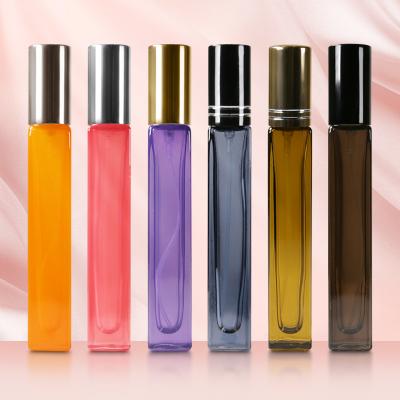 China 10ml Mini Travel Pocket Refillable Aluminum Atomizer Spray Glass Cosmetic Empty Perfume Bottle for sale