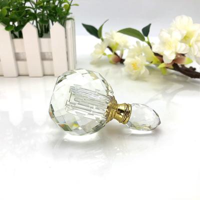 China European Style Wholesale Empty 3ml Round Shape Crystal Decorative Luxury Crystal Oil Perfume Attar Bottle for sale