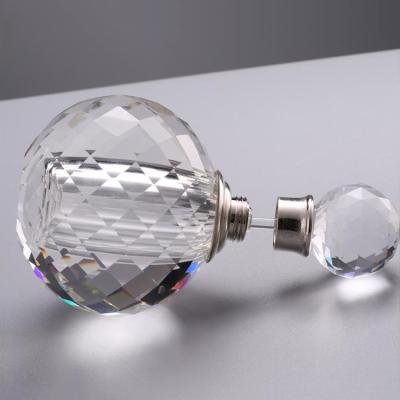 China New Design 6ml European Clear Luxury Empty Gemstone Small Style Dropper Glass Perfume Bottle Crystal For Attar for sale