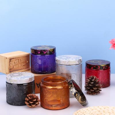 China Wholesale Custom Home Decoration Dome Cover Infused Sculpture Empty Glass Candle Jar for sale