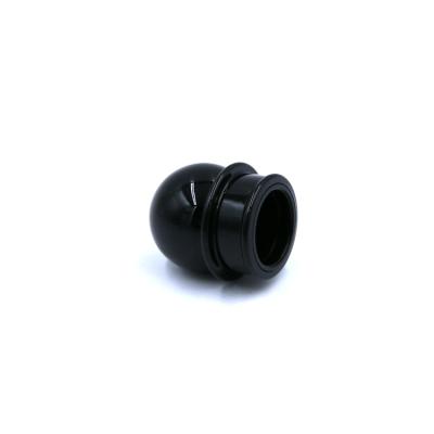 China Non spill manufacturer cheap wholesale quality ABS+PP black ball shape plastic empty perfume capsule for sale