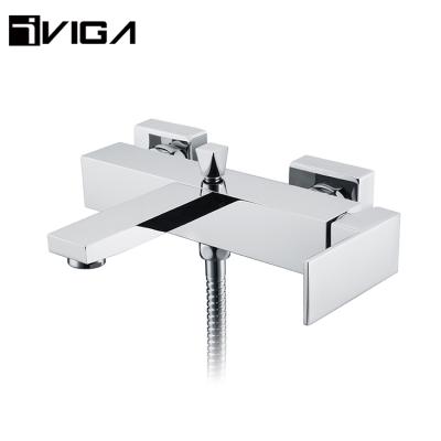 China New Style Modern Bath Mixer Wall Mounted Bath Faucet Shower Tub Mixers Sets With Diverter for sale