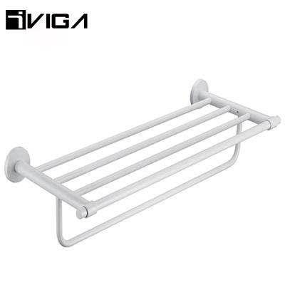 China Wall Mounted Type High Quality Brass Chrome Bathroom Hotel Bathroom Accessory Rack for sale