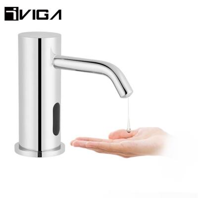 China Automatic Foam Soap Dispenser 304 Stainless Steel Table Top Touchless Restaurant Liquid Hand Sanitizer Soap Dispenser for sale