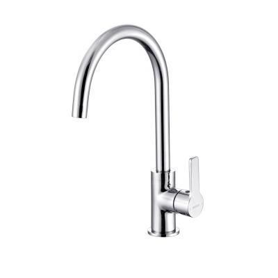 China Thermostatic Commercial Faucets Swing Spout Single Handle Kitchen Sink Taps Kitchen Faucet for sale