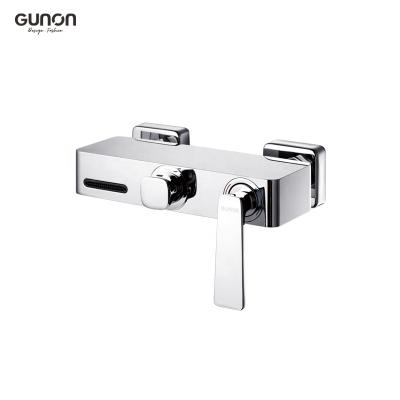 China Without Slide Bar Chrome Plating Bath Shower Mixer Set Wall Mounted Bath Faucets Mixer Bathroom for sale