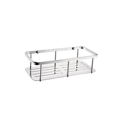 China Durable 304 Stainless Steel Mirror Polished Rectangular Shower Basket for sale