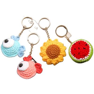 China Key Chain / Newest Beautiful Custom Creative Animal And Fruit Crocheted Key Chain Key Chain Pendant Bag for sale