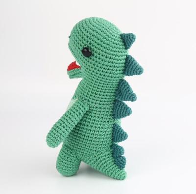 China JOINT wholesale custom cute and soft fun creative handmade crochet knitting little dinosaur dolls for sale