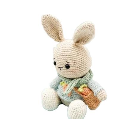 China 2022 Hot Sale 100% Custom Handmade Crochet Rabbits Children's Toys For Crafts Gifts for sale