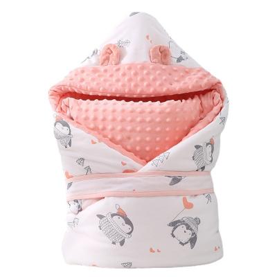 China 2021 breathable high quality cotton breathable and comfortable thicken cartoon baby sleeping bag for sale