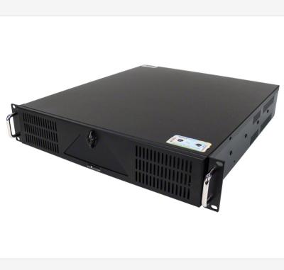 China With fan 19 inch 390mm rack mount vented stainless steel enclosure poe chassis audio case for sale