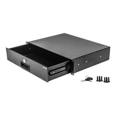 China With Full Aluminum 19 Inch Fan 390mm Rack Mount Vented Enclosure Metal Box Chassis Case for sale